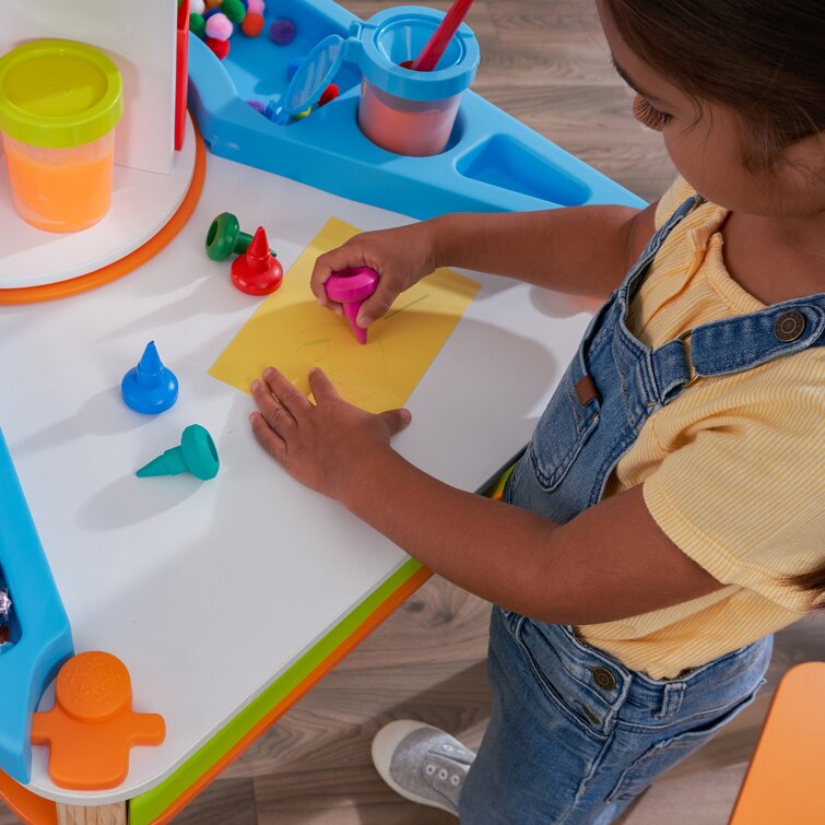 Kidkraft art table with cheap stool